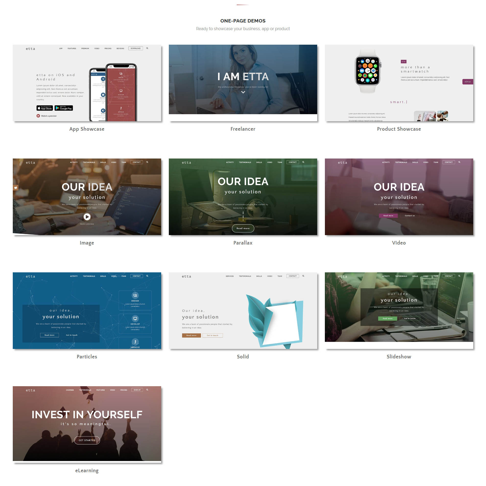 Etta - tema HTML